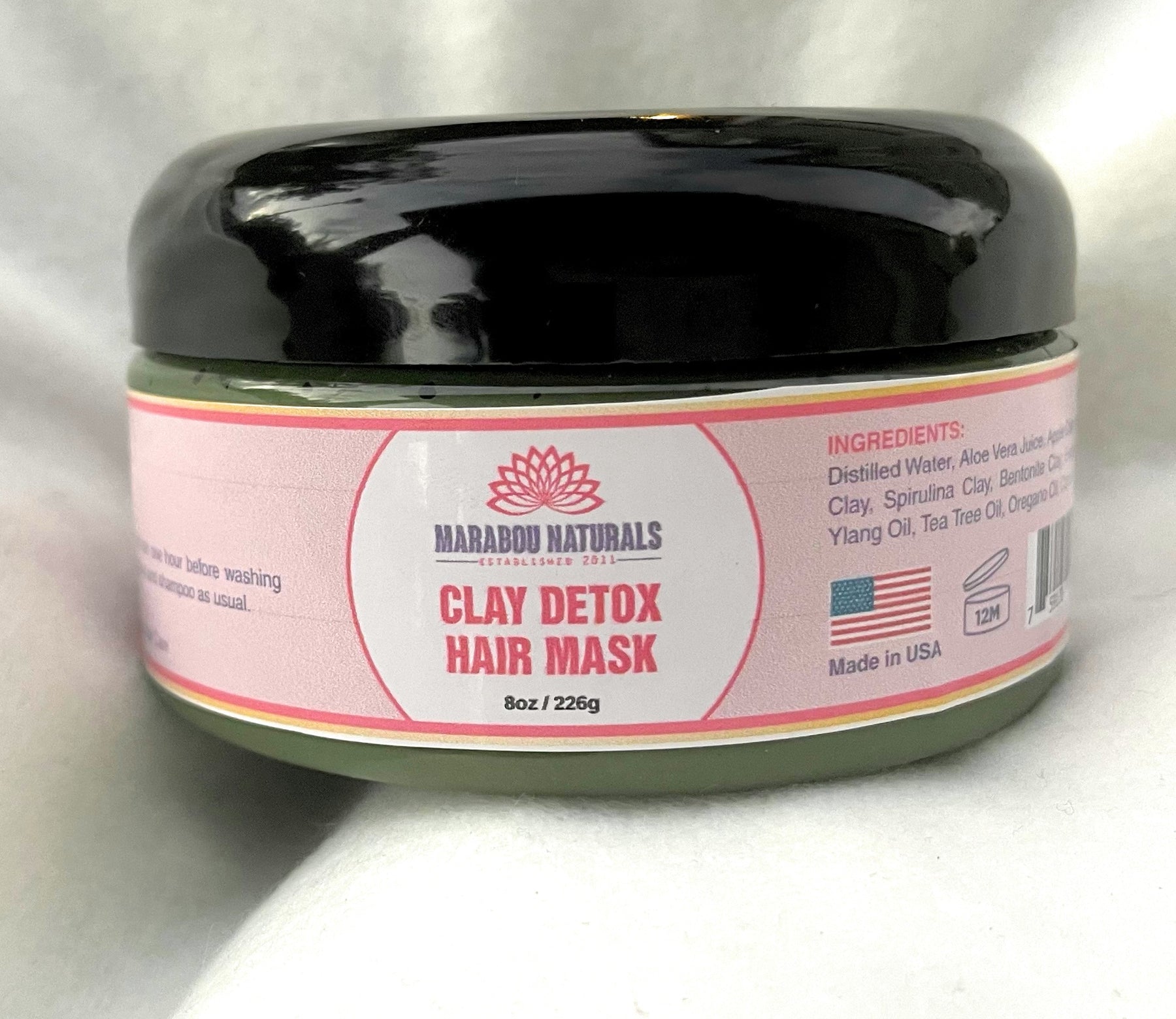 Clay Detox Hair Mask - Marabounaturals