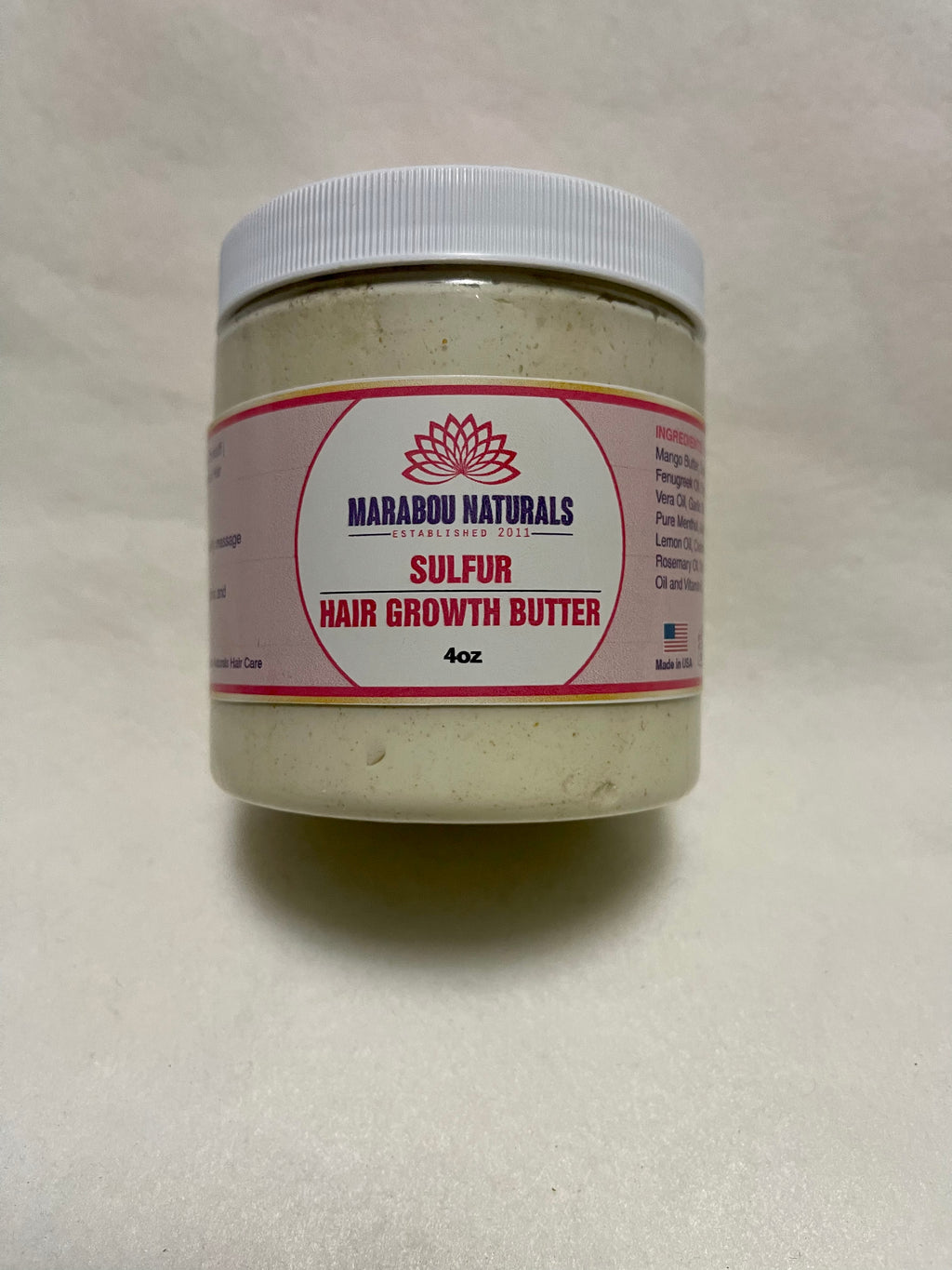 Sulfur Hair Growth Butter - Marabounaturals